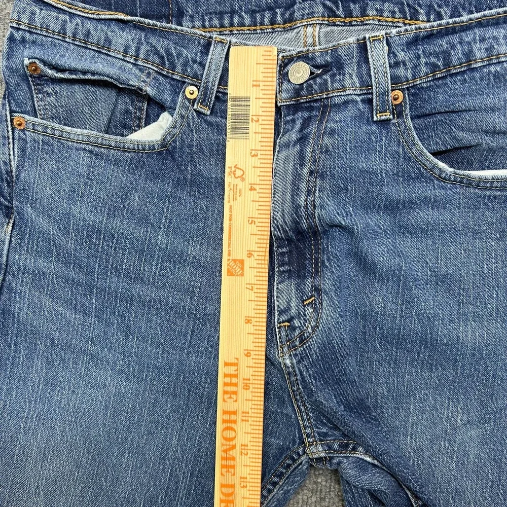 Levi's 505 Jeans Men's Blue Denim Straight Pockets Classic Zip Fly 34X31 - Flaws